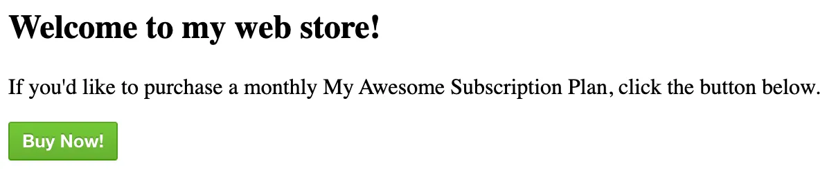 Green Paddle button example